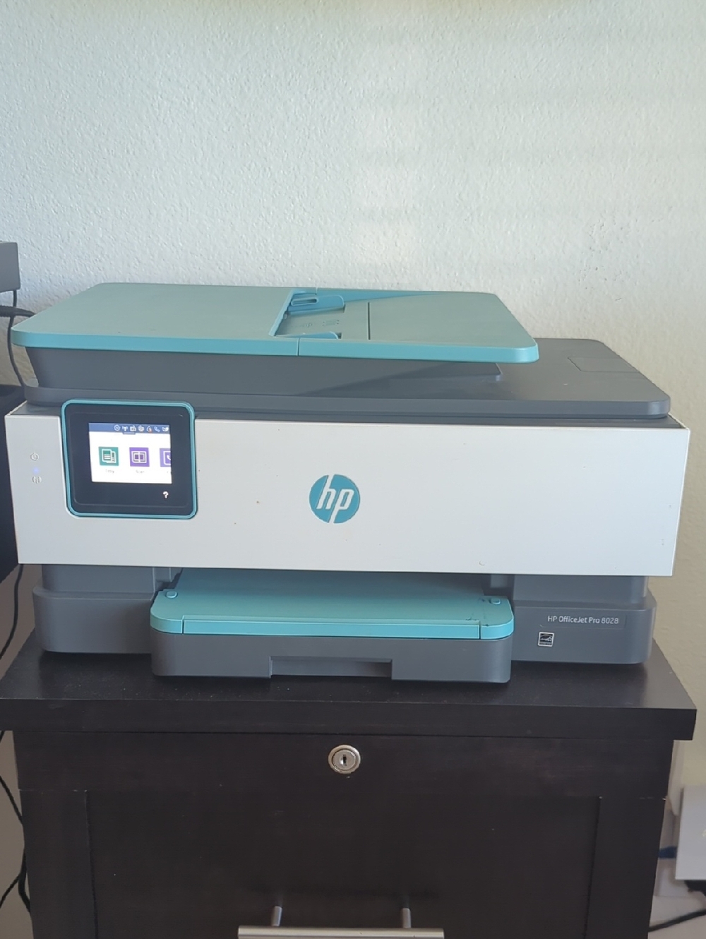 HP OfficeJet Pro 8025 All-in-One Printer - Teal and Gray